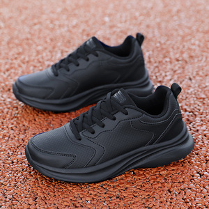 Zapatos deportivos casuales para el trabajo, modelo Primavera/Verano, suela suave, superficie de cuero, resistentes al agua, ideales para caminar. - Product Image 1