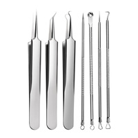 Kit de 7 Aiguilles en Acier Inoxydable pour l'Acné, Extracteur de Boutons et Points Noirs pour le Visage – Vente Directe Usine