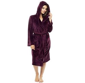 Di lusso Delle Donne Morbido Accappatoio Con Cappuccio Pigiami Degli Indumenti Da Notte <span class=keywords><strong>Vestaglia</strong></span> Cappotto Casa - Product Image 1