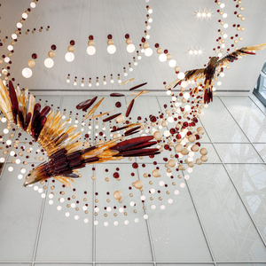 Lámpara de Araña Decorativa de Cristal con Diseño Único de Águila, Personalizada para Vestíbulos de Hoteles, Áreas de Exhibición y Mesas de Arena de Gran Tamaño - Product Image 2