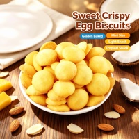 Biscuits ronds au goût de jaune d'œuf salé, biscuits cuits au four, richement parfumés à l'œuf salé, longue durée de conservation, vente en gros, collation exotique