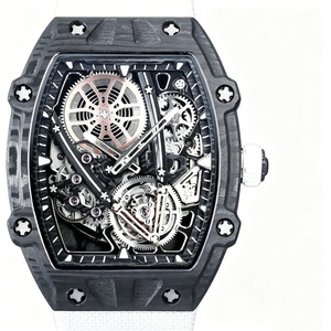 Luxury RM27-05 Carbon Fiber Tonneau Tourbillon <b>Watch</b> Ultra Thin 8.5mm Sapphire Crystal <b>Mechanical</b> Sports <b>Watch</b> for Men - Product Image 5