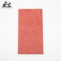 Couverture de menu de restaurant en cuir PU écologique personnalisée avec logo, grande taille, style couverture de livre, format A4/A5, pour bars