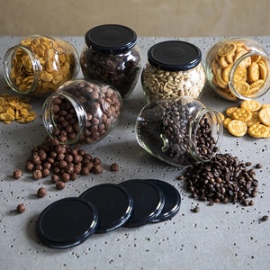 Alimentos Grad Vacío 106ml 212ml 314ml 370ml Frasco de vidrio Orcio para salsa Mermelada de maní Salsa Almacenamiento enlatado Frasco de vidrio para conservas con tapa - Product Image 4