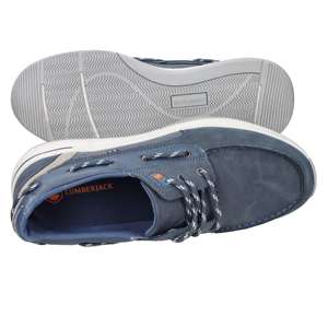 Chaussure bateau à lacets pour homme Lumberjack, bleue, taille 43, talon de 3 cm, toile, chaussure tendance - Product Image 6