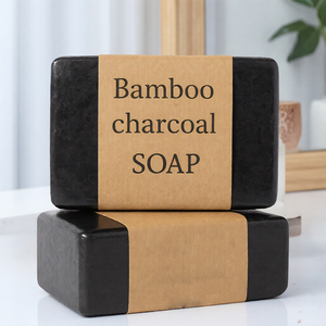 OEM Vegan Bambu Carvão Rosto Limpeza Sabão Antiséptico Herbal Oil Control Pimple Acne Remoção Handmade Sabões Sólidos para As Mulheres - Product Image 3