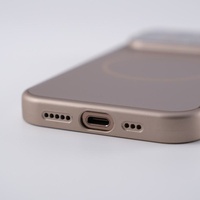Coque de téléphone magnétique Factory AG avec couverture de Film de protection de lentille de panneau arrière en verre mat pour iPhone 17 14 15 16 Pro Max 17 Air