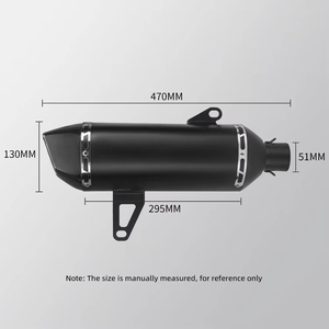 Système d'échappement complet Slip on R77 Silencieux d'échappement Connecter le tuyau avant pour Yamaha <span class=keywords><strong>Xmax</strong></span> 300 XMAX300 2017-2024 - Product Image 3