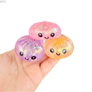 QYS Good Quality Glitter Squishy Smile Mystery Large Rainbow Food Bao Bun Blind <b>Box</b> Fidget Squishies Stress for Kids - Product Image 5