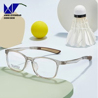 SIZE 50-16-142 Monture de lunettes de sport décontractée pour enfants, ultra-légère, en TR + silicone liquide, antidérapante