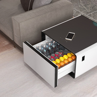 Réfrigérateur de table d'appoint intelligent pour mini-bar Casiers de distributeur automatique intelligent Réfrigérateur Table basse intelligente