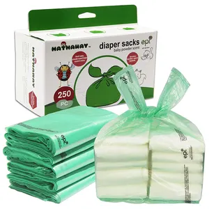 Free sample wholesale garbage bag maker Custom shape diaper disposal trash bag