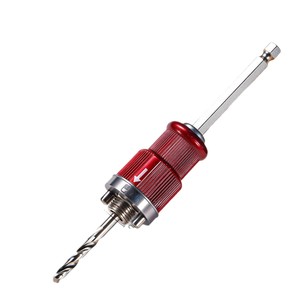 Tige de scie cloche à dégagement rapide de qualité professionnelle, métrique, en acier rapide à pointe carbure, pour la construction en plâtre - Product Image 1