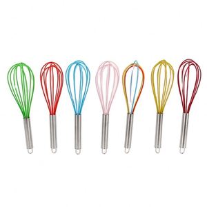 Fouet en acier inoxydable recouvert de silicone de bonne qualité - Ustensile alimentaire - Product Image 1