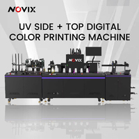 Impresora Digital de Plástico con Tinta UV NOVIX, Pulverización Lateral de Una Sola Pasada para Imprimir Loncheras de Plástico