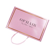 2026 Neue Pulida Premium Rosa Geschenkprodukt-Verpackung Wellpappe-Versandkartons mit Bandgriff