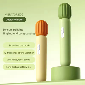 Nuevo Vibrador Femenino con 12 Frecuencias de Vibración, Apariencia de Cactus, Material de Silicona, Recargable por USB, 100% Impermeable, Real - Product Image 3