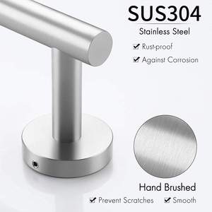 Set di ferramenta da bagno in acciaio inox a parete suso304 Set di accessori per il bagno portasciugamani - Product Image 3
