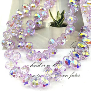 Crystal Faceted Loose Beads 8mm Round Strawberry Shape For <b>Bracelet</b> Making DIY Accessories Ornament Car Pendant - Product Image 3