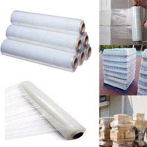 Distribution Wholesale LLDPE <b>Shrink</b> PE Pallet Durable Stretch <b>Plastic</b> Wrapping Film Rolls - Product Image 5