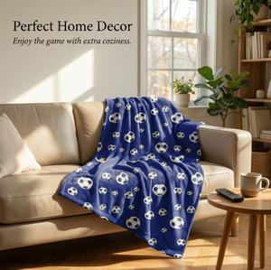 Football Series Printed 100% Polyester Soft Flannel High Grade Sofa <strong>Throw</strong> Blanket for Home Decor All-Season Use - Product Image 5