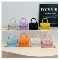 Nouveau sac à bandoulière carré pour filles en PVC avec motif de lapin mignon, doublure et accessoire magnétique