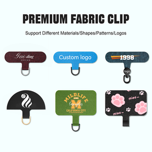 Patch universel en silicone métallique pour sangles de téléphone, cordon anti-perte, pince transparente en PVC, style classique, longueur de 30cm pour téléphones. - Product Image 4