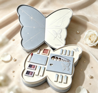 Elegante Scatola Regalo Cosmetica Rigida a Forma di Conchiglia Eco-Friendly con Grafica Personalizzata in Rilievo e Inserto in Schiuma per Collezione Blush - Edizione Festiva