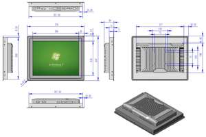 13.3 15 15.6 21.5 23.6 Inch <strong>Industrial</strong> Panel Pc Touch Screen Embedded / Wall Mount Automation <strong>Industrial</strong> Monitor HMI Panel PC - Product Image 2