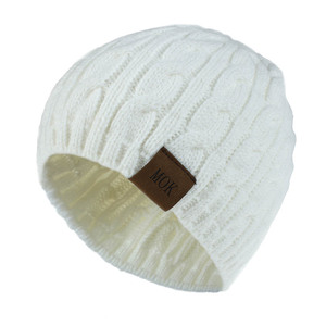 Hat Casual acrylic wool twist knitting wool cap autumn and winter hat men and women fashion accessories New style - Product Image 4