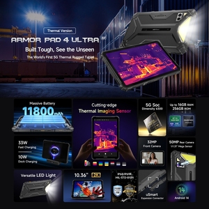 NUEVO Ulefone Armor Pad 4 Ultra Versión Térmica, Tablet Resistente 8GB+256GB 11800mAh 10.36 Pulgadas 5G Wi-Fi Android 14 - Product Image 2