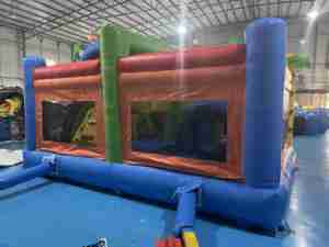 Nouveau design 5x5.5x3.5m maison de rebond gonflable château de tortue sautant avec toboggan accessoire de ventilateur de tente en PVC - Product Image 4