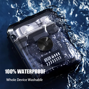 Mini Afeitadora Eléctrica Portátil de Viaje, Recortadora Facial Impermeable, Maquinilla de Afeitar Inteligente Recargable, Pequeña Máquina de Afeitar - Product Image 4