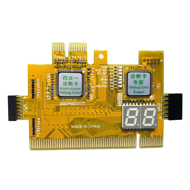 Multi Use Detect Tool PCI-E LPC Mini 4 in 1 Diagnostic Card Post LED Indicator PC Motherboard Debug Analyzer