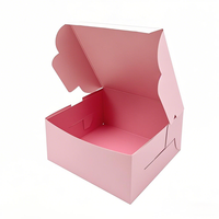 Boîtes de boulangerie carrées blanches de taille mini personnalisées avec fenêtre pour gâteaux, pâtisseries, biscuits, fête, mariage et anniversaire