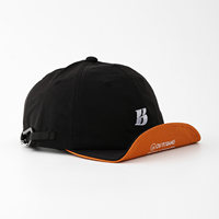 Gorra de Béisbol Bordada con Letra B Personalizada, Unisex, Estilo Retro, Plegable, Ajustable, de Algodón, Protección Solar, Venta al Por Mayor