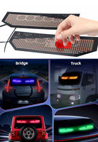 Autocollant LED Œil de Diable pour Camion, Fourgonnette, Voiture – Lumière LED pour Vitre Avant/Arrière, Intensité Réglable, Interface AC/DC, Sans Câblage Requis, Filament pour AGV, Route, Hôtel