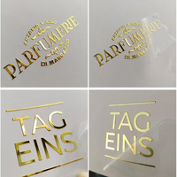Adhésif permanent étanche logo personnalisé imprimé 3 d UV transfert autocollants DTF étiquettes de transfert en vinyle pour produits étiquette emballage