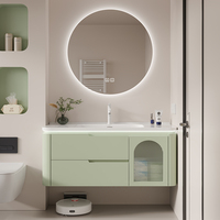 Miroir de salle de bain intelligent LED multifonctionnel de style moderne personnalisé en gros, double forme ronde pour les hôtels