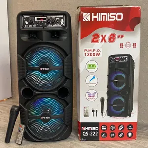 kimiso QS-222 Best selling multi function outdoor wireless speaker with karaoke system with usb