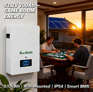 Baterai Lithium 51.2V 48V 100Ah 5kWh untuk Sistem Surya Hibrida yang Dipasang di Dinding - Product Image 5