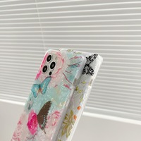 Coque de téléphone portable, antichoc, en Silicone, souple, avec fleur de papillon, pour iphone 12 Pro Max