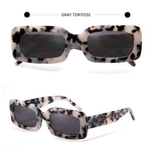 Gafas de Sol de Acetato con Marco Grueso de Lujo y Logotipo Personalizado, Color Caramelo, Cuadradas y Rectangulares, para Hombre y Mujer - Product Image 6