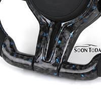 Volant en cuir carbone LED M Sport personnalisé pour BMW F10 F18 F11 M6 M3 M4 M5 E81 F20 F22 F30 F32 M5 F90 F80 F82 M2