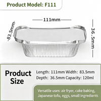 Plaque de cuisson rectangulaire profonde jetable en aluminium de 120 ml (47 oz) avec couvercle, qualité alimentaire, robuste, compatible four, pour la cuisson