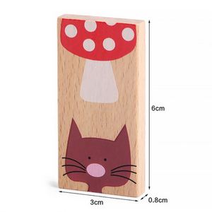 Wooden Animal Cognitive <b>Matching</b> Solitaire 28-piece Promotional Toys Building Blocks Children's Early Education - Product Image 4