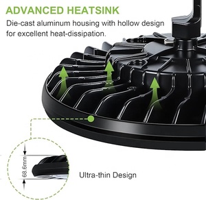 <span class=keywords><strong>Kili</strong></span> pour éclairage industriel UFO en aluminium 150W 19500LM 5000K 130LM/W IP65 étanche ETL Garantie 5 ans Luminaire d'entrepôt - Product Image 4