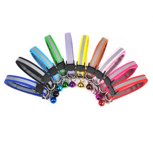 Accesorios para mascotas <span class=keywords><strong>Collar</strong></span> DE SEGURIDAD PARA GATOS <span class=keywords><strong>Collar</strong></span> de gato calmante reflectante multicolor con campana - Product Image 3