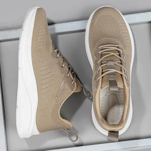 Factory Custom Logo High Quality EVA Sole Shock Absorption <b>Non</b> <b>Slip</b> Lace Up Comfort Casual Breathable Mesh Men Sport <b>Shoes</b> - Product Image 5