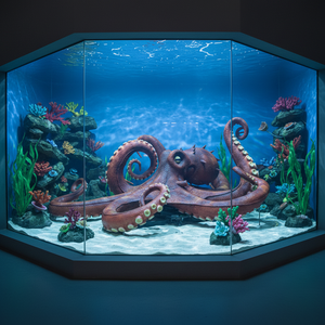 Modèle d'animal marin grandeur nature, statue d'octopus animatronique, animal marin pour <span class=keywords><strong>aquarium</strong></span>, <span class=keywords><strong>mousse</strong></span>, utilisation intérieure/extérieure, océanarium - Product Image 5